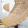 New Men's Hiking Boots High Top Combat Training Boots Anti Slip Snow Boots Field Desert Boots Outdoor Cycling Shoes