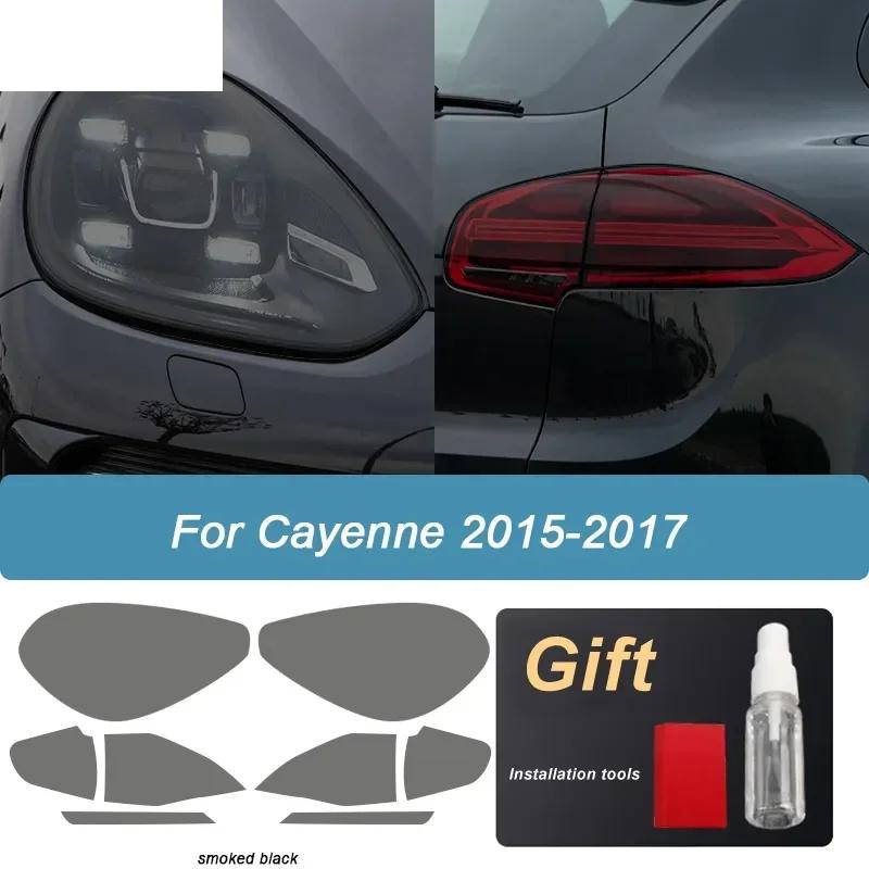 Per Porsche Cayenne 958 2011-Presente GTS Turbo Pellicola Protettiva Fari Auto Wrap Oscurante Fanali Posteriori Vinile Adesivo TPU Accessori