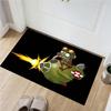 Plants Vs Zombies Pilot Zombie Flugzeug Druck Fußmatte Schwarz Rutschfest Rechteckige Fußmatte Spiel Fan Eingangsbereich Kinderzimmer Heimdekor Teppich