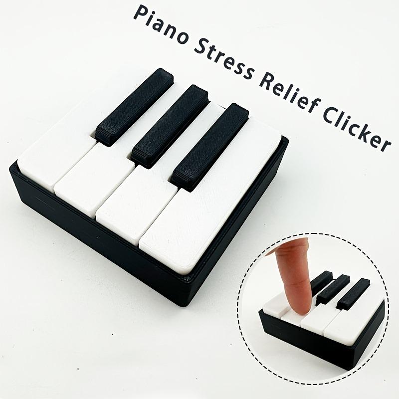 3D-gedruckter PLA Klaviertastatur Clicker - Drucktyp Entspannung Fidget Figur geeignet für Schreibtisch, Partyspiele, Musiktastendrücker