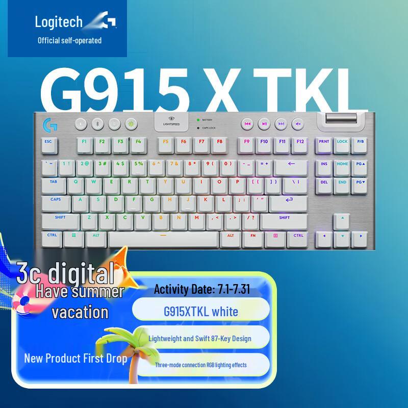 

Logitech G915 X LIGHTSPEED TKL Low-Profile Gaming Keyboard