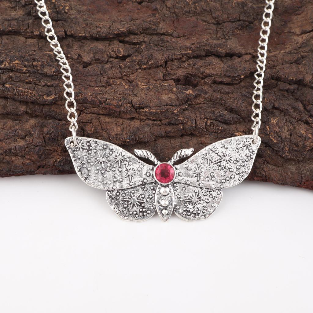 Pink Rubellite Gemstone Jewelry, 925 Solid Sterling Silver Pendant, Beautiful Silver Pendant, Handmade Healing Pendant For Women