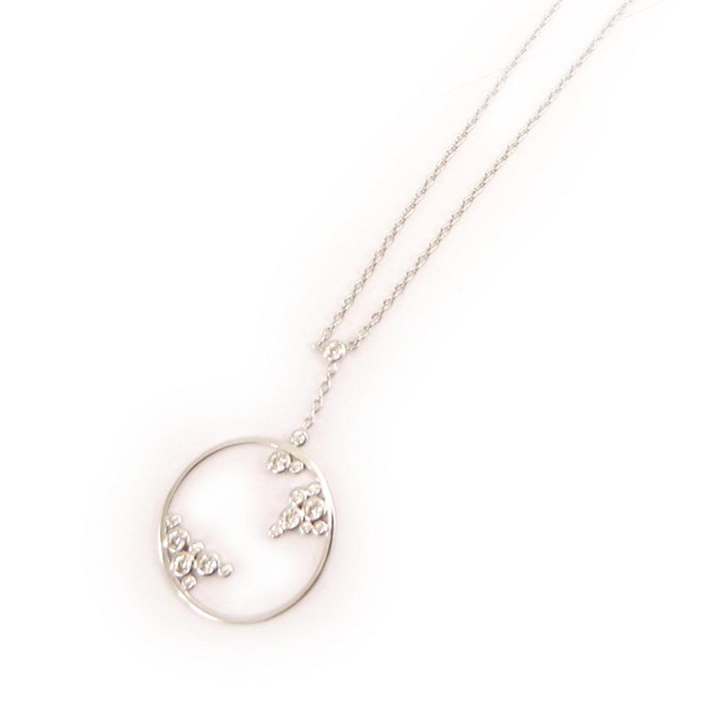 Altesse [L0184] - Collier Argent 'Déesse' blanc