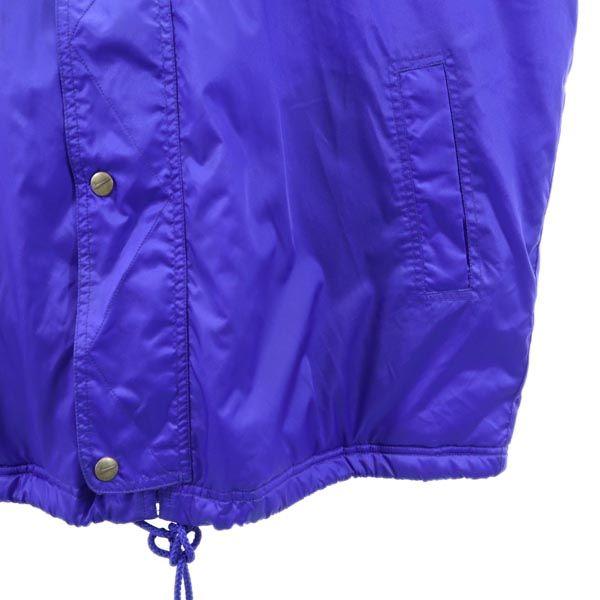 NIKE 90s 00s White Tag Old Big logo embroidery Batting jacket Nylon Hood Men's Used