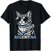 Argentinian Flag Funny Cat Argentina T-Shirt