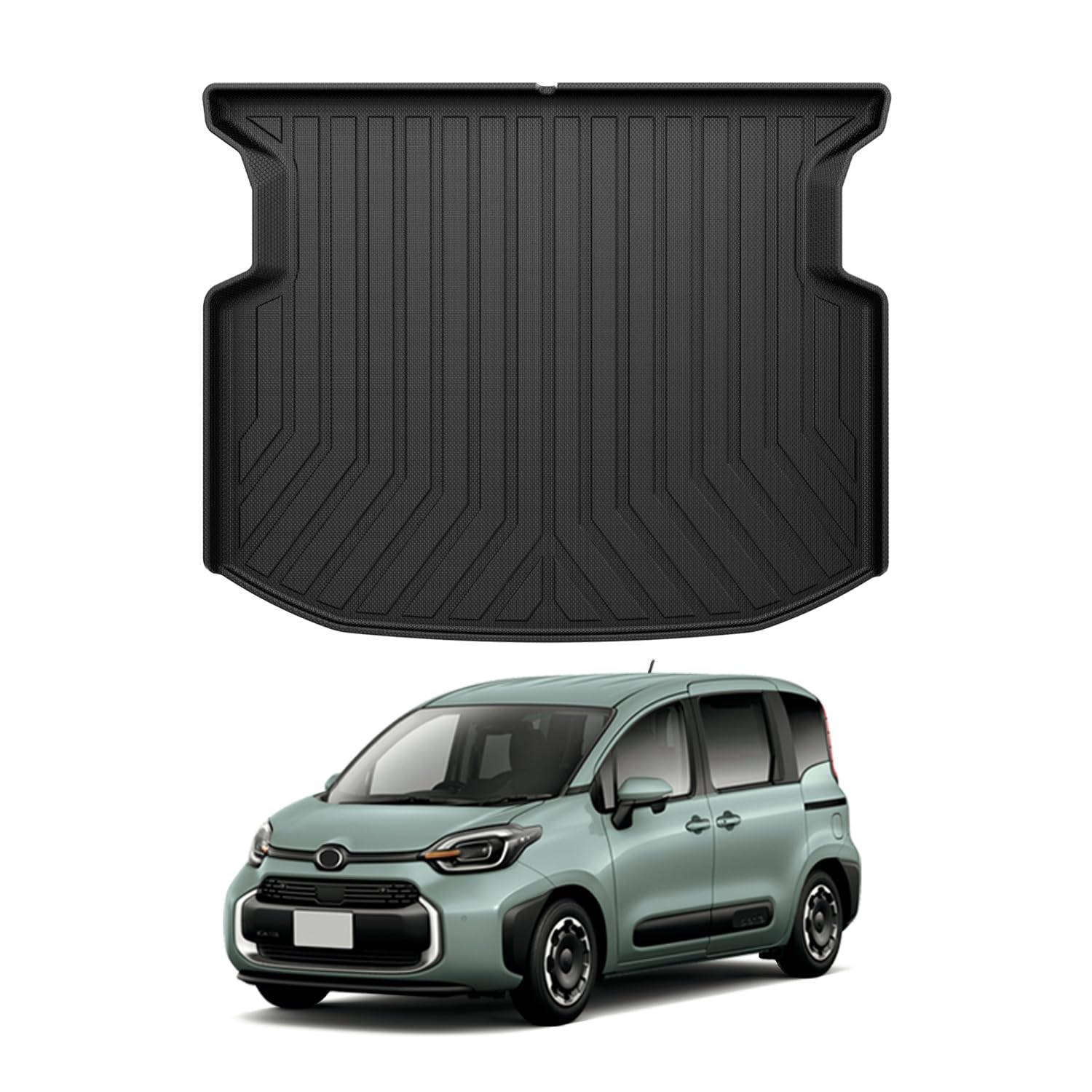 

CARVANTA 3D Luggage Mat for the New Sienta MXPL10 Series SIENTA August 2022 Trunk Mat with Luggage 3D Cargo Raised Interior Protective Easy 1 Piece
