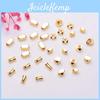 100pcs 18k Bag Gold Colorpreserving Small Waist Beads Square Beads Bamboo Beads Diy Handmade Bracelets Beaded Accessories Loose Beads