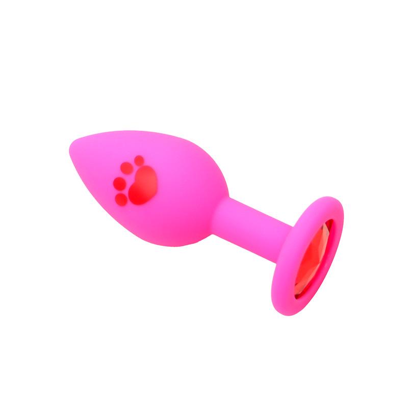 Silikonový kočičí tlapka anální kolík pro začátečníky - SM tréninkové anální korálky pro dilataci ženského análního otvoru a masturbaci