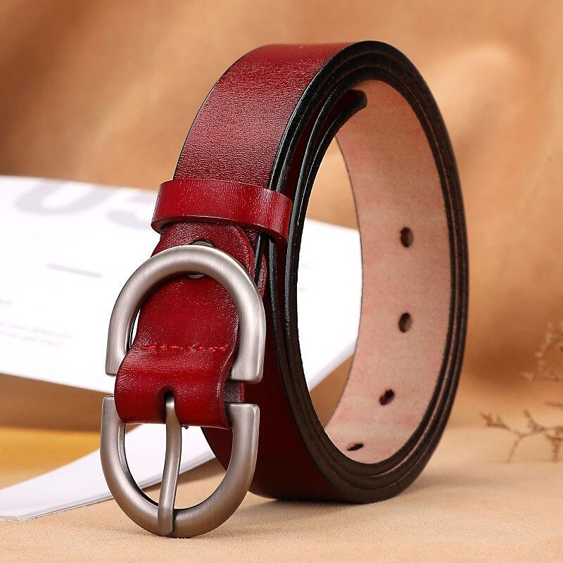 Belts for Women Genuine Leather Cowskin High Quality Fashion Belt Jeans Woman Belts for Dress Luxury Brand Women's Belt LB032-1