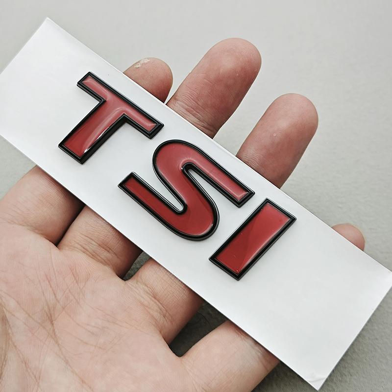 3D TSI Emblem Badge Sticker for Volkswagen Tiguan Golf 7 MK6 Polo Passat B6 B7 MSRE3 Jetta Magotan Trunk Logo Car Styling Accessories