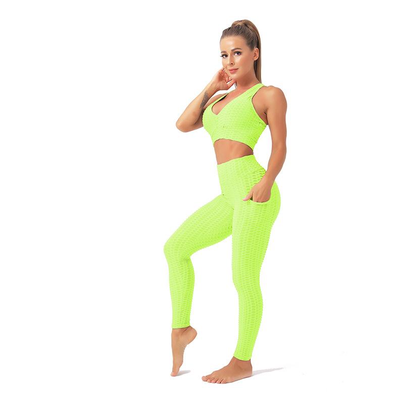 

Бесшовный комплект для йоги из 2 предметов, одежда для тренировок, спортивная одежда для фитнеса, спортивный комплект, спортивный комплект, женские спортивные бюстгальтеры, штаны для йоги, одежда для спортзала XL жёлтый