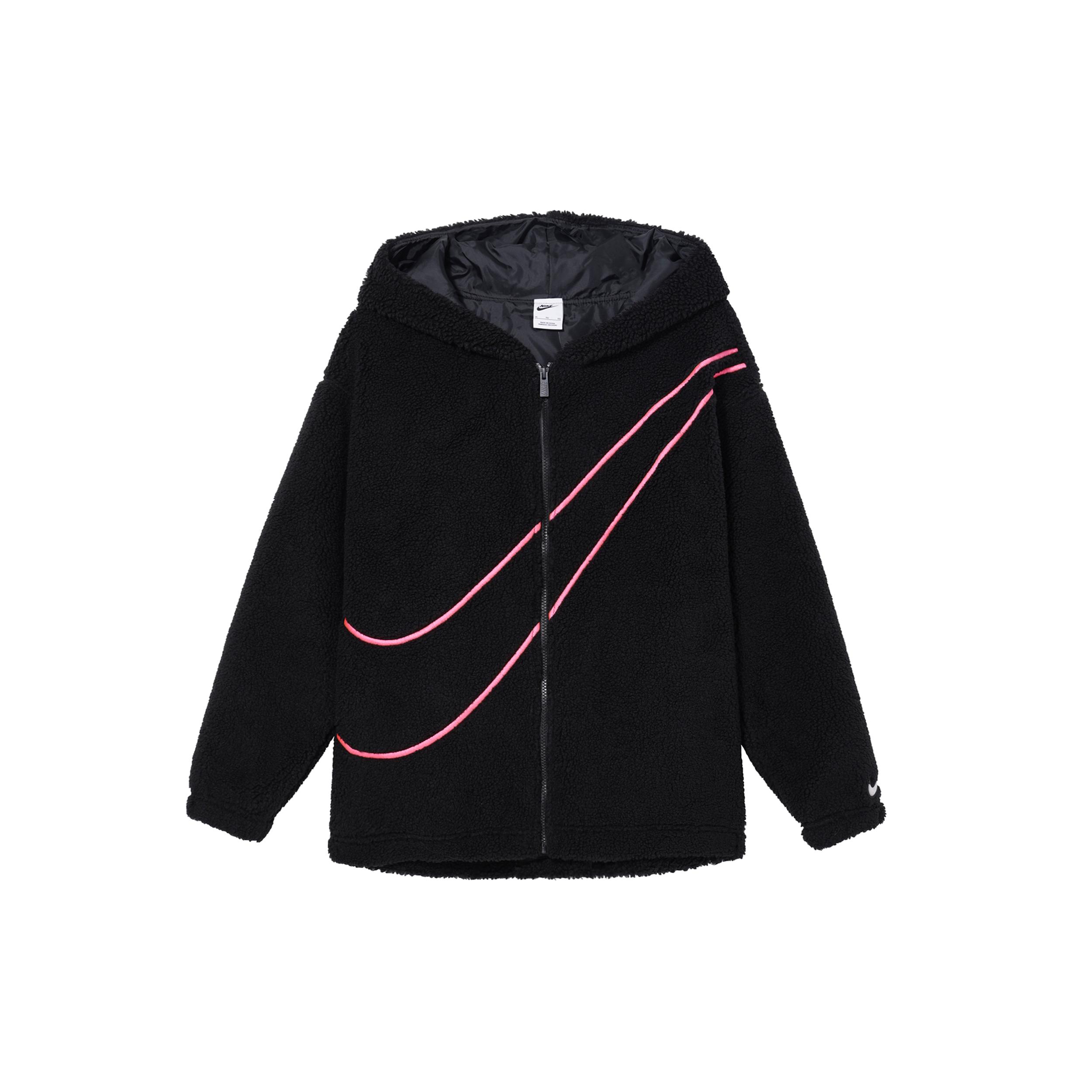 

New Nike Dragon New Year s Collection SPORTSWEAR Velvet feel Coat Women s Black FZ6536-010 M