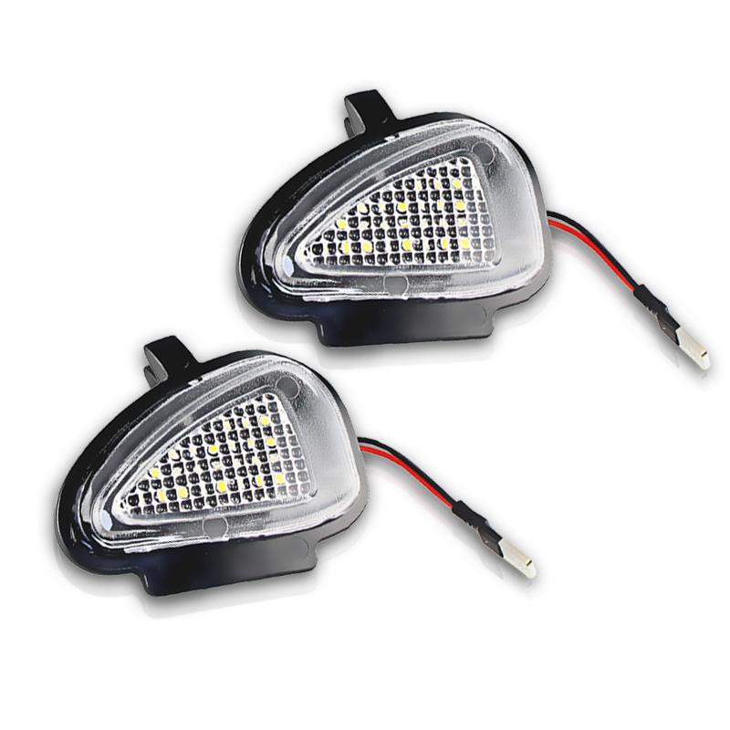 2PCS White LED Side Mirror Light Under Puddle Lamp For VW Golf 6 Limousine Cabriolet Variant Touran (Typ 1T3) OEM# 6R0945291