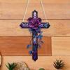Acrylic Cross Hanging Ornament, Crucifix Pendant Religious Wall Art Decor, Door Sign for