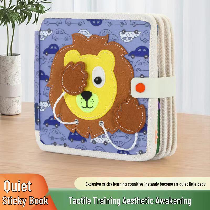 3D Montessori Quiet Book for Kids - Cartoon Felt Cloth, Early Education & Intelligence Development