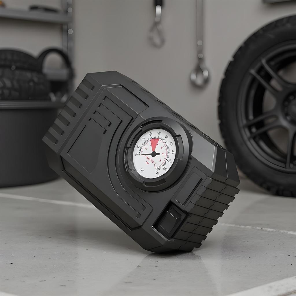 Tire Inflator Small Cordless Car Tire Inflator with LED Light Quick Inflation Bike Pump for Motorcycle Sedans Camping Truck