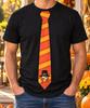 Turkey Tie T-Shirt, Funny Thanksgiving Necktie Print, Orange Stripes Pilgrim Bird Design, Fall Harvest Outfit, Family Dinners, Holiday Party