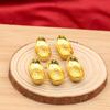 Handcrafted Mini Gold Alloy Ingots: Creative Decorative Cylinder Ornaments for Office