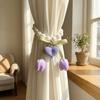 Decorative Flowers Curtain Straps Beautifully Pearl Curtain Buckle  Window Decoration