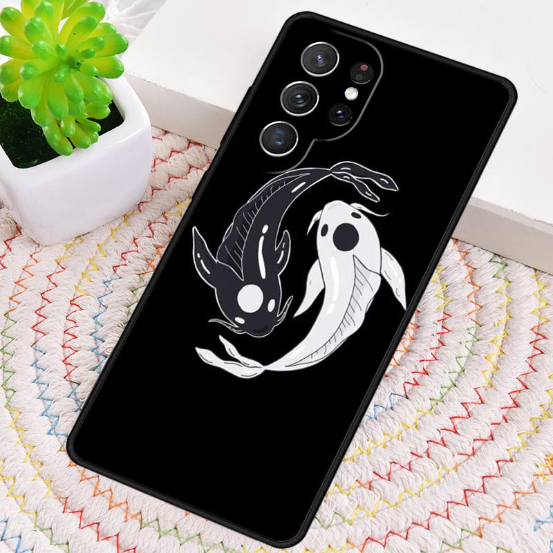 Yin Yang Koi fish art TPU Phone Case For Samsung Galaxy note 10 pro S26 S25 S24 S23 S22 Ultra Plus S21 FE S20 Shockproof Cover
