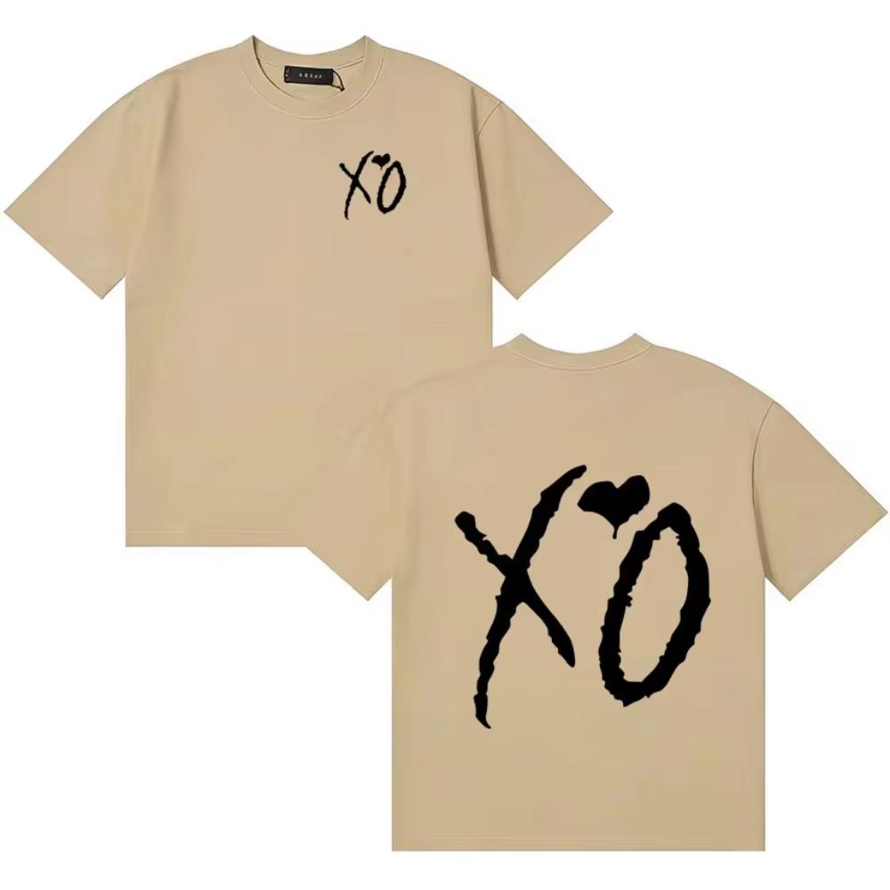 2026 Bestselling The Weeknd Classic Letter Print Loose Y2K Short Sleeve Tshirt Unisex Casual Crew Neck Unisex and Unisex TShirt