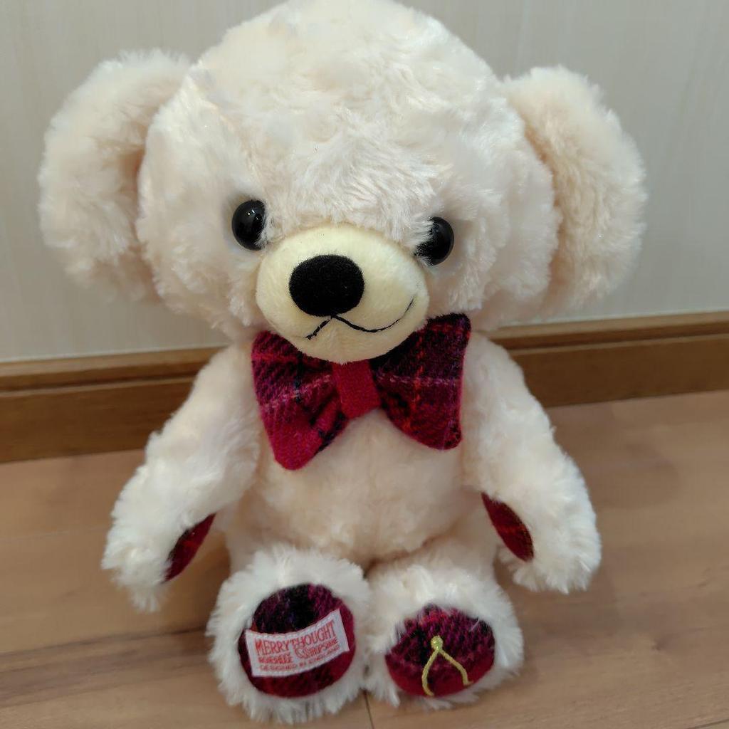 [USED] Merrythought Afternoon Tea x Harris Tweed Teddy Bear Cheeky Bear