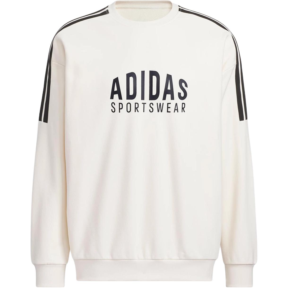 adidas Essentials Logo Crewneck Sweatshirt White KF5211 S