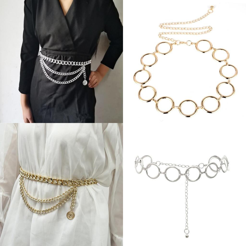 Geometric Metal Body Chain With Minimalist Design For Hip Hop Style Men Women