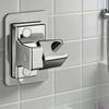 Drill-Free Adjustable Shower Head Holder, 360-Degree Rotating Wall Mount, Durable ABS Plastic Shower Base for Handheld Shower