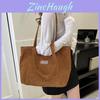 Cotton Shoulder Bag With Magnetic Closure For Daily Casual Use