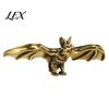 Handmade Brass Bat Art Figurines, Vintage Copper Flying Statue, Collectible Mini Animal Durable Metal Decor Ornament, Desk Feng Shui Sculpture