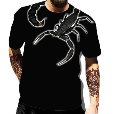 New Classic Men's Children's Animal Scorpion 3d Print T-shirt Hip Hop Short Sleeve Unisex Street O-neck Dress Summer Thin Top