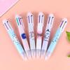 Creative Cartoon Multi-Color Ballpoint Pen - 6 Color Journaling & Writing Tool