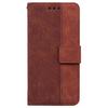 For Motorola Edge 60 5G/60 Fusion 5G Case Geometry Pattern Leather Wallet Phone Cover with Wrist Strap
