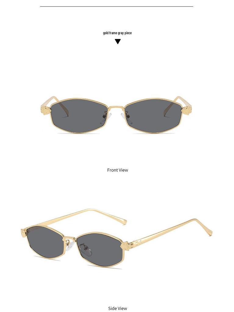 Ultra-Light Retro Gold Wire Sunglasses - Unisex, Tea-Colored, UV Protection