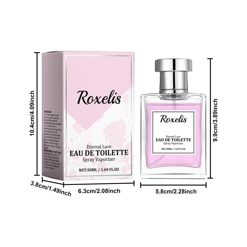 Roxelis 50Ml Rose Pheromone Perfume Light Floral Fragrance Dating  Seductive Elegant Lady Romantic Glamour Perfume