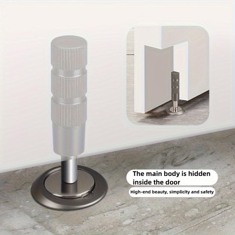 Neue unsichtbare Türstopper Magnetische Türfang, Versteckte Saug-Türstopper Wandschutz Ultra-dünner Boden-Türhalter Stoppt
