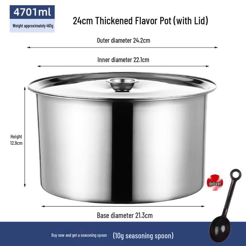 

MUPAISEN 201 Stainless Steel Seasoning Container with Lid