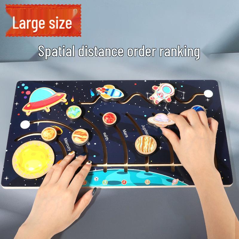 Solar System Maze Puzzle: Educational Toy for Early Childhood Science Exploration