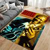 Blues Guitarist Art Print Suitable As a Non-slip Mat for the Living Room or Bedroom Sofa