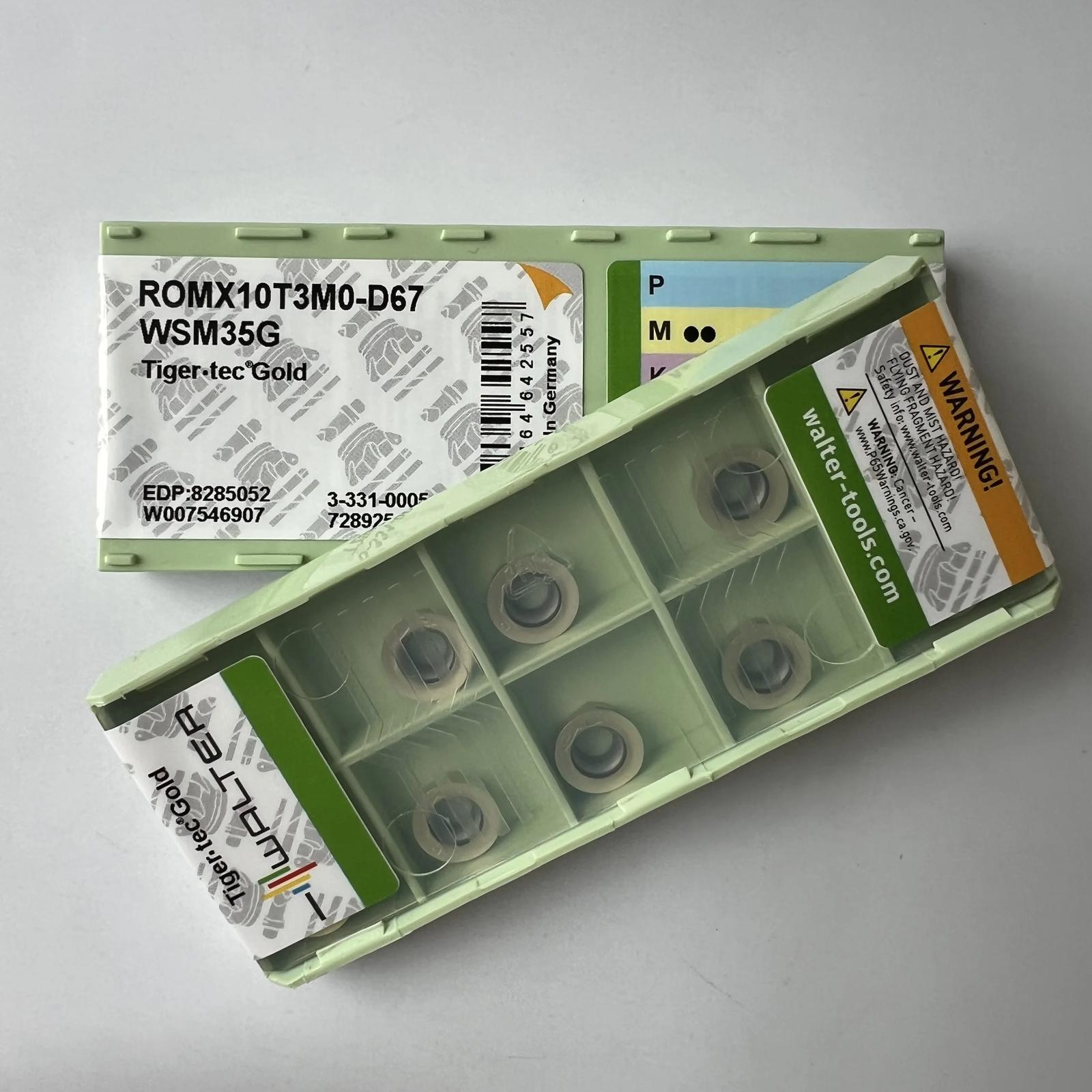 

ROMX10T3M0-D67 WSM35G / Industrial indexable Carbide Inserts 10 Pcs