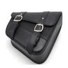 Motorcycle Swingarm Bag Waterproof Faux Leather Adjustable Strap Large Capacity Universal Triangulated Motorbike Saddlebag Swing Arm Organizer