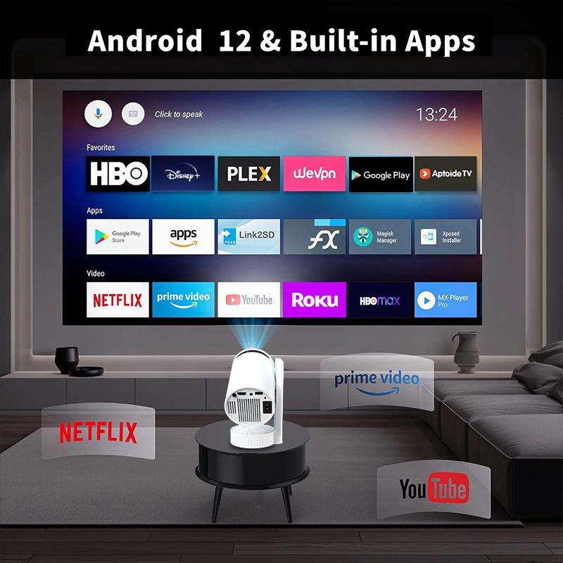 4K HD M11 Short-throw Projector with WiFi & Integrated Speaker