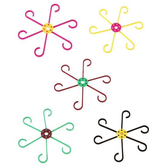 1/2/3 шт. Складная стойка для растений, регулируемая подставка для вьющихся растений, многоразовая эластичная поддержка стебля, способствующая прямому росту, каркас для садовых растений 1pc