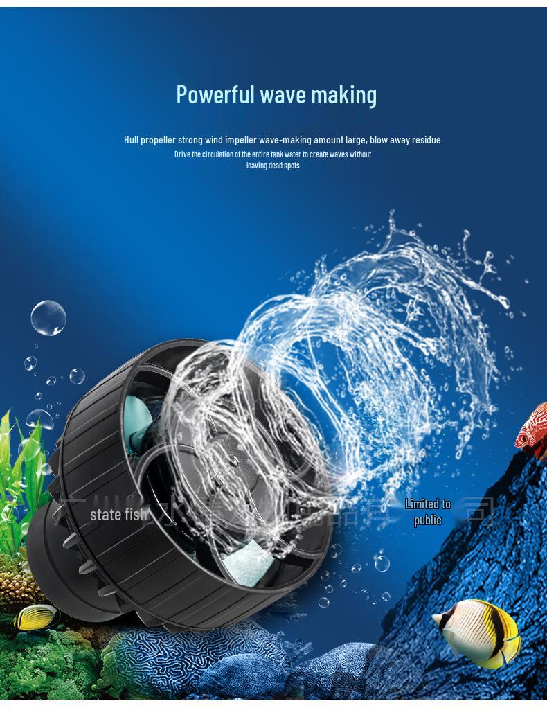 Jiebao SLW Aquarium Wavemaker Pump - Ultra-Quiet, Smart Flow Control, Frequency Conversion for Marine Tanks
