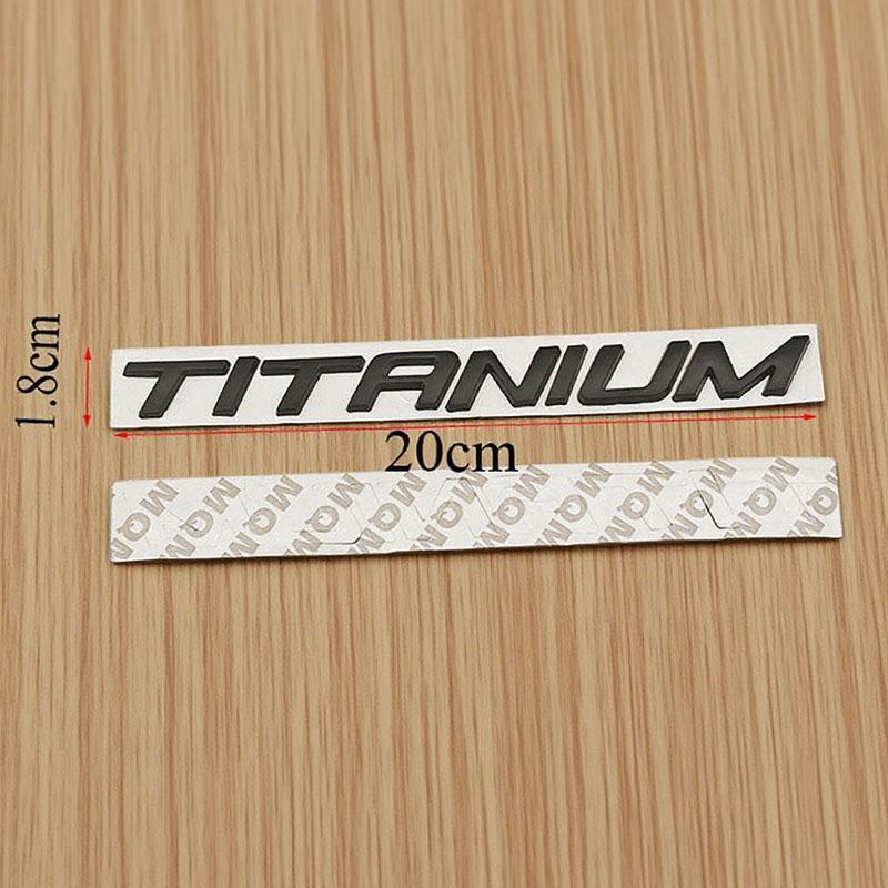 3d Metal Letters Logo Emblem Car Rear Trunk Sticker Badge for TITANIUM Mondeo Mkv Kuga Ecosport Accessories