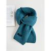 100 pure wool versatile color solid color scarf couple autumn and winter warm scarf unisex