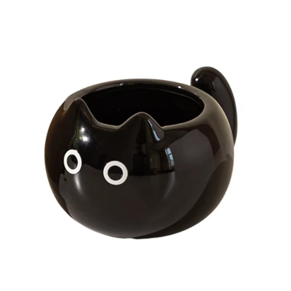 Креативная керамическая кружка для кошек 200 мл Японская милая ручка-хвост Кружка штабелируемая Кофейная кружка Девичий подарок Стакан для воды 200ml