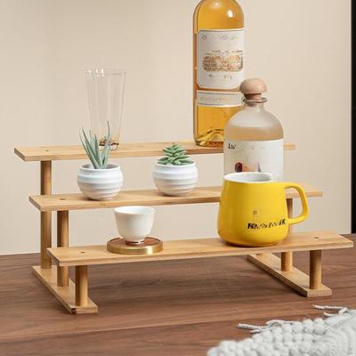 Display Riser Countertop Storage Rack Multi Layers Modern Portable Jewelry Stand for