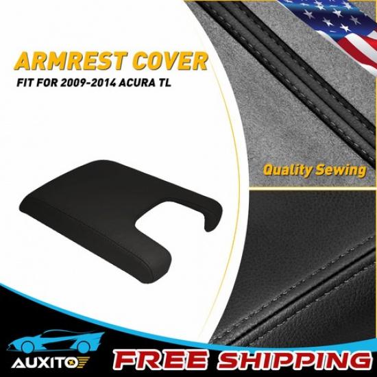 Center Lid Console Leather Armrest Cover Protector Black 2009-2014 For Acura TL